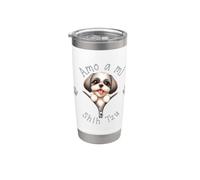 Amo a Mi Shih Tzu Bicchiere termico in acciaio inox doppia parete