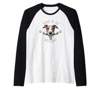 Amo a Mi Whippet Maglia con Maniche Raglan