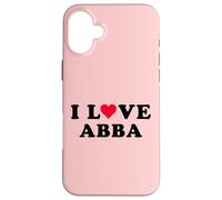 Amo Abba Matching Girlfriend & Fidanzato Abba Nome Custodia per iPhone 16 Plus