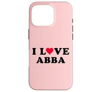 Amo Abba Matching Girlfriend & Fidanzato Abba Nome Custodia per iPhone 16 Pro