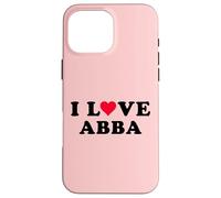 Amo Abba Matching Girlfriend & Fidanzato Abba Nome Custodia per iPhone 16 Pro Max