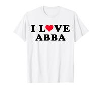 Amo Abba Matching Girlfriend & Fidanzato Abba Nome Maglietta
