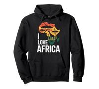 Amo Africa Wildlife Savanna Pride Felpa con Cappuccio