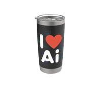 Amo Ai Heart Circuit Design Bicchiere termico in acciaio inox doppia parete