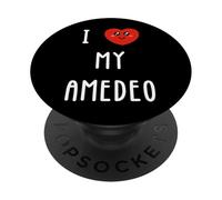 Amo Amedeo Nome Divertente PopSockets PopGrip Adesivo