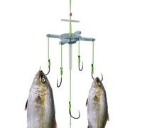 Amo,Ami con Gabbia per Esche Trappola | Set di Montature con Sei Artigli per Principianti in Barca Kayak Fiume Lago e Stagno per il Pesce Persico