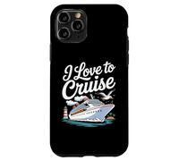 Amo andare in crociera, divertimento nautico in riva al mare Custodia per iPhone 11 Pro