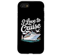 Amo andare in crociera, divertimento nautico in riva al mare Custodia per iPhone SE (2020) / 7 / 8