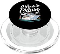 Amo andare in crociera, divertimento nautico in riva al mare PopSockets PopGrip per MagSafe