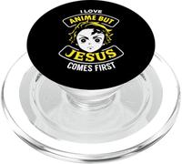 Amo Anime Ma Gesù Viene Primo - Christian Giappone Giallo PopSockets PopGrip per MagSafe