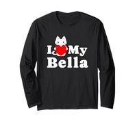 Amo Bella Cat Owner Pet Kitten Lover Maglia a Manica