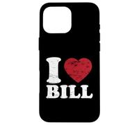 Amo Bill, I Heart Bill Red Heart Custodia per iPhone 16 Pro Max