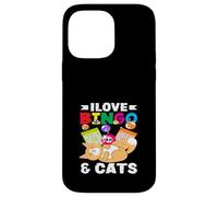 Amo Bingo & Cats Giocatore di Bingo Divertimento Custodia per iPhone 14 Pro Max