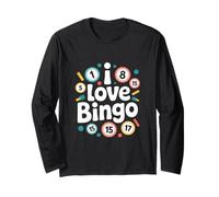 Amo Bingo Divertimento Amante del Gioco Maglia a Manica