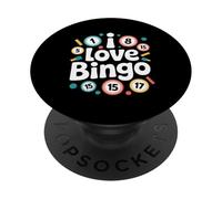 Amo Bingo Divertimento Amante del Gioco PopSockets PopGrip Adesivo