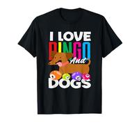 Amo Bingo E Cani Divertimento Amanti Del Cane Bingo Maglietta