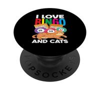 Amo Bingo E Gatti Rilassante Divertimento Vibes PopSockets PopGrip Adesivo