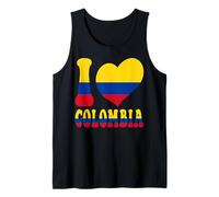 Amo Bogotà e la Colombia Flag Heart Colombian Dad Pride Canotta