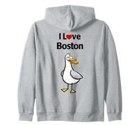 Amo Boston Felpa con Cappuccio