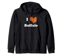Amo Buffalo Wings Chicken Wing Lover Buffalo New York Felpa con Cappuccio