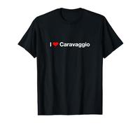 Amo Caravaggio Maglietta con Stampa Grafica Economica