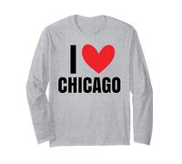 Amo Chicago Illinois Deep Dish River Windy City 312 773 Maglia a Manica
