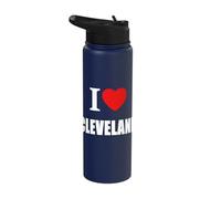 Amo Cleveland Souvenir Memory Stainless Steel Insulated Water Bottle
