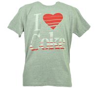 Amo COKE Coca Cola Pop Soda T-Shirt Manica Corta Collo Giro Large