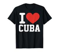 Amo Cuba Heart Souvenir Lovers Pride Travel Maglietta