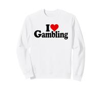 Amo Cuore Gioco Casinò SCOMMESSE Che COMMERCIANO Las Vegas Felpa