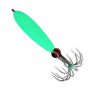 Amo da Fluorescente - Ami a Cannuccia | Amo da Polpo Luminescente a Lunga Durata | Totanara Fluorescente per Calamari, Ami a Forma di Gambero in Legno Esci da Mare con 12 Aghi Metallici Anti-