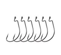 amo da pesca, Ami da pesca 50 pezzi Amo a manovella ad alta resistenza con gancio for esca ardiglione a for rete larga Adatto for la in una varietà di aree(2)