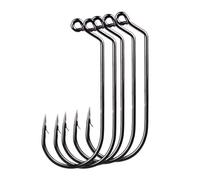 amo da pesca, Ami da pesca 50 pezzi jig della serie grande singoli offset con spinato Gancio a vite senza fine for l'accessorio(3 0)
