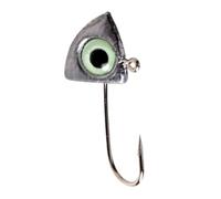 amo da pesca, Ami da pesca 8 pezzi con testa jig luminosa 3D Eye Jig Head for al black bass, alla carpa, esca morbida for la(2g)