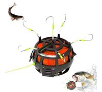 Amo Da Pesca Con Gabbia Per Esche A Fondo Invertito, Amo Da Pesca Con Gabbia Per Esche Galleggiante A 360°, Montatura Per Feeder Per Carpe A 6 Ami, Compatibile Con Esche In Polvere (No.10: Up to 22lb)