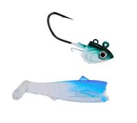 Amo da pesca con testa piombata, con esca morbida, 30 G/35 G/45 G, ami ponderati al piombo per esche da pesca in acqua salata (colore C, 35 G)