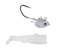 Amo da pesca con testa piombata, con esca morbida, 30 G/35 G/45 G, ami ponderati al piombo per esche da pesca in acqua salata (colore E, 30 G)