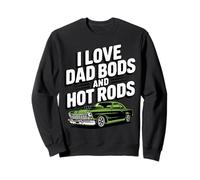 Amo Dad Bod e Hot Rods | Hot Rod Car Lover Muscle Car Felpa