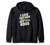 Amo Dad Bod e Hot Rods | Hot Rod Car Lover Muscle Car Felpa con Cappuccio