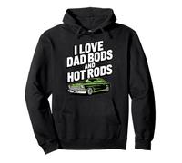 Amo Dad Bod e Hot Rods | Hot Rod Car Lover Muscle Car Felpa con Cappuccio