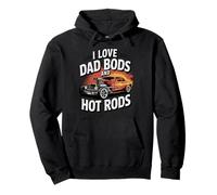 Amo Dad Bod e Hot Rods | Hot Rod Car Lover Muscle Car Felpa con Cappuccio
