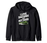 Amo Dad Bod e Hot Rods | Hot Rod Car Lover Muscle Car Felpa con Cappuccio