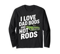 Amo Dad Bod e Hot Rods | Hot Rod Car Lover Muscle Car Maglia a Manica