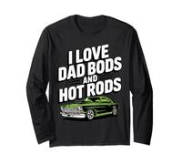 Amo Dad Bod e Hot Rods | Hot Rod Car Lover Muscle Car Maglia a Manica