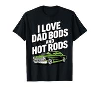Amo Dad Bod e Hot Rods | Hot Rod Car Lover Muscle Car Maglietta