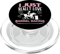 Amo davvero Barrel Racing Barrel Racer da donna divertente PopSockets PopGrip per MagSafe