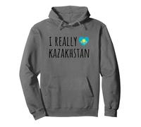 Amo Davvero Il Kazakistan Felpa con Cappuccio