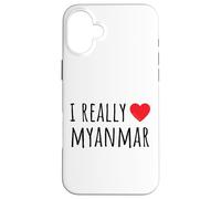 Amo davvero il Myanmar Custodia per iPhone 16 Plus