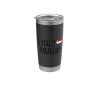 Amo davvero il Paraguay Bicchiere termico in acciaio inox doppia parete