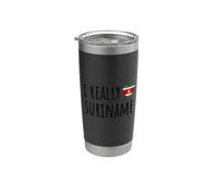 Amo davvero il Suriname Bicchiere termico in acciaio inox doppia parete